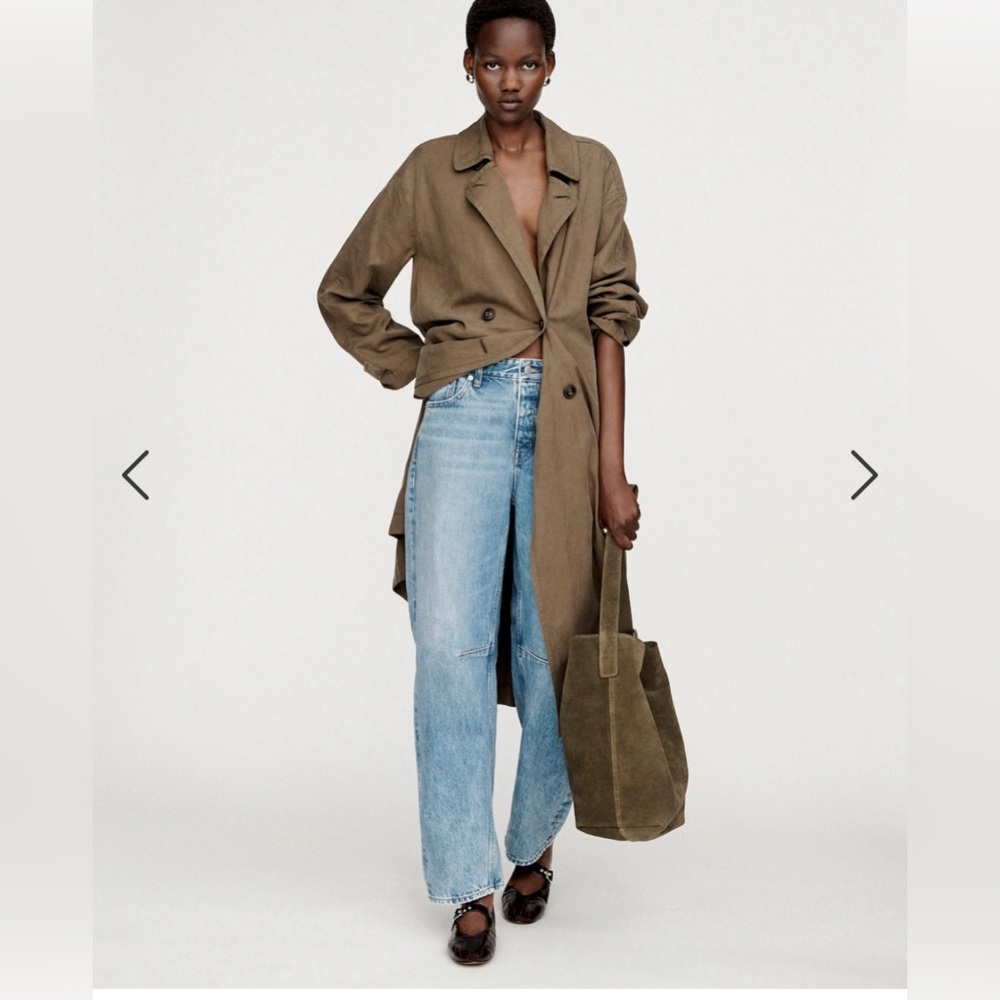 NWT SOLD OUT Madewell Essential Bucket Tote in Olive Suede